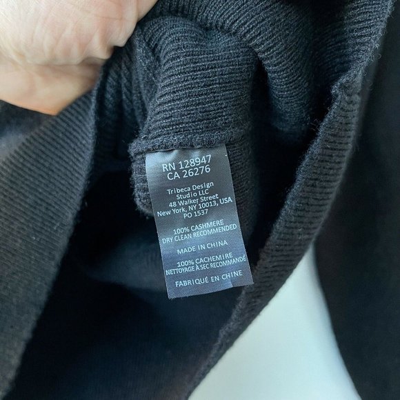 ❤️SOLD❤️Nili Lotan Lakota Cashmere Wrap Black - Picture 10 of 10